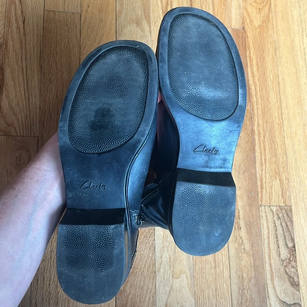 Clarks Black Ankle Boots - Picture 4 of 6